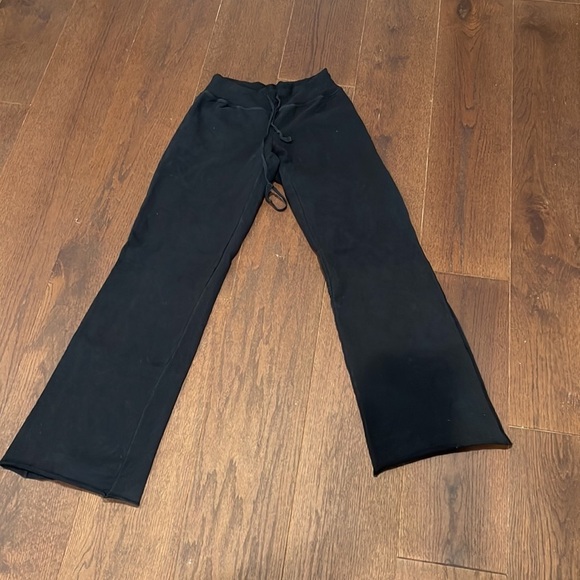 City Tech Black Wide Legged Sweat Pants Size Small - Picture 2 of 4